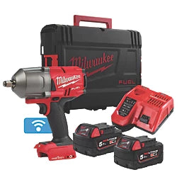 MILWAUKEE M18 ONEFHIWF12-502X FUEL 18V 2 X 5.0AH LI-ION REDLITHIUM BRUSHLESS CORDLESS ONE-KEY IMPACT WRENCH