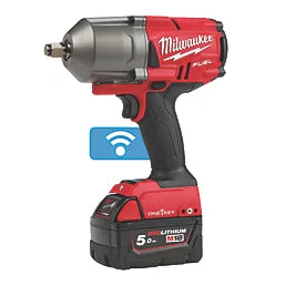 MILWAUKEE M18 ONEFHIWF12-502X FUEL 18V 2 X 5.0AH LI-ION REDLITHIUM BRUSHLESS CORDLESS ONE-KEY IMPACT WRENCH